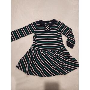 Janie & Jack Girls Striped Dress Sz 4